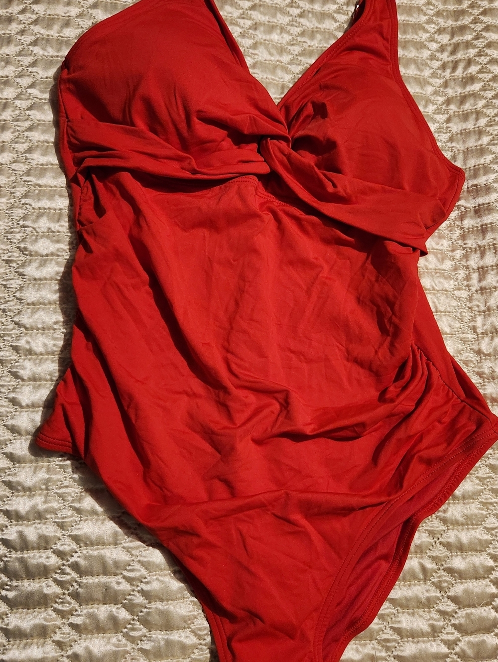 NEW HOLIPICK SIZE XL Red One-Piece Swimsuit